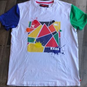 Ron Bass primary color block T-shirt